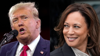 Trump and Harris