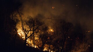 Wildfires burn along the New York and New Jersey border